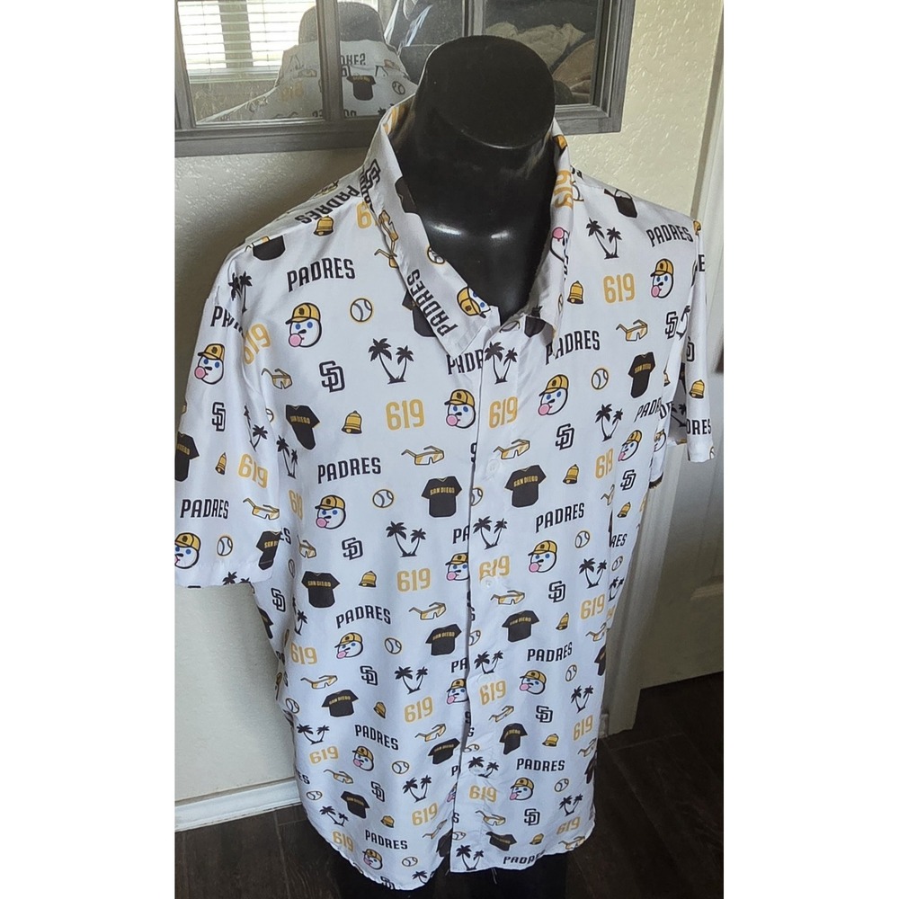 San Diego Padres "619" Aloha Hawaiian  Shirt. (SGA)  home game on June 20, 2024
